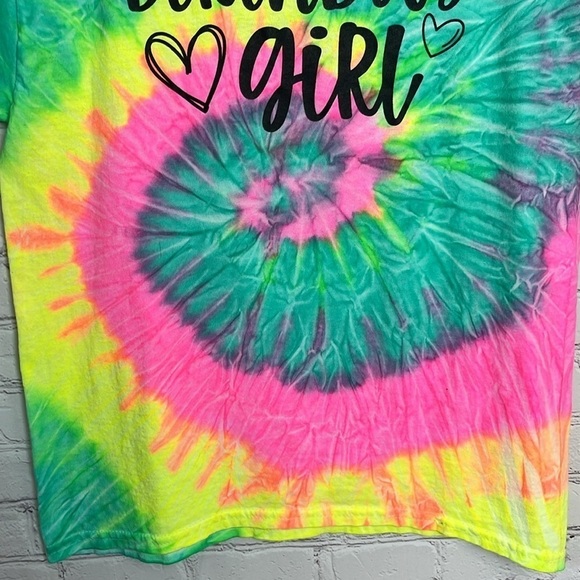 Birthday Girl Age 9 Tie Dye Tee - Picture 5 of 13